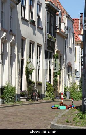 Case ristrutturate nel centro storico della città di Zutphen. Foto Stock