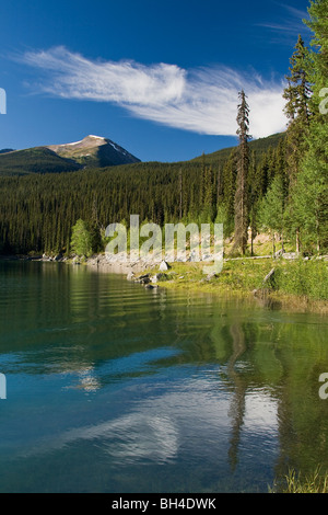 Lago di medicina con bellissimo cielo riflessioni al mattino. Foto Stock