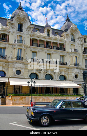 Hotel de Paris e Le Louis XV ristorante, Monte-Carlo, Monaco Foto Stock