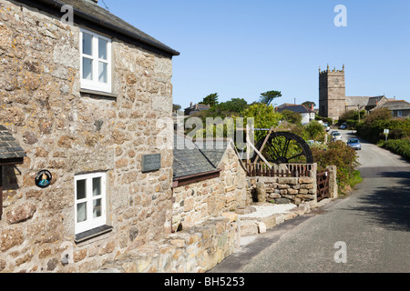 Il villaggio di Zennor, Cornwall Foto Stock