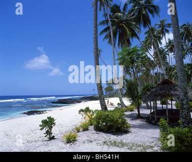 "Ritorno al Paradiso" Lefaga Beach, Isola Upolu, Samoa Foto Stock