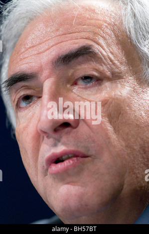 Sig. Dominique Strauss-Kahn, Direttore generale del Fondo monetario internazionale (FMI) foto da Julio Etchart Foto Stock