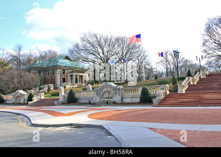 Ingresso principale al Bronx Zoo di New York City Foto Stock