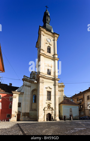 Chiesa francescana in Cluj Napoca Romania Foto Stock