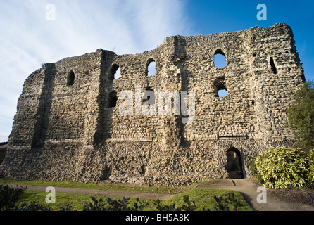 I Ruderi del Castello normanno, Canterbury, nel Kent, Inghilterra. Foto Stock