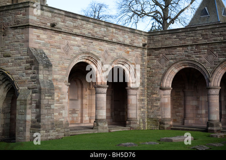 Kelso Abbey Scottish Borders Regno Unito - Roxburghe corsia Foto Stock