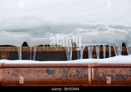 Ghiaccioli, Megève, Haute Savoie, Francia, Europa Foto Stock