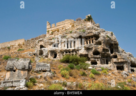 Tlos antica città FETHIYE Turchia Foto Stock