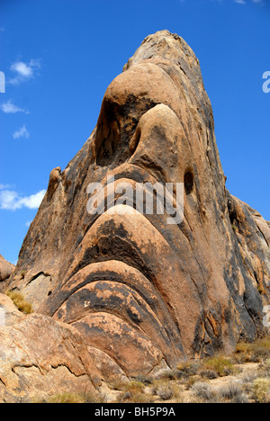 Formazione di roccia in Alabama Hills, Sierra Nevada, in California Foto Stock