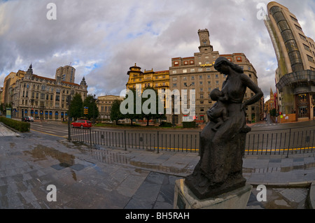 Vista di Oviedo, Asturias, Spagna Foto Stock