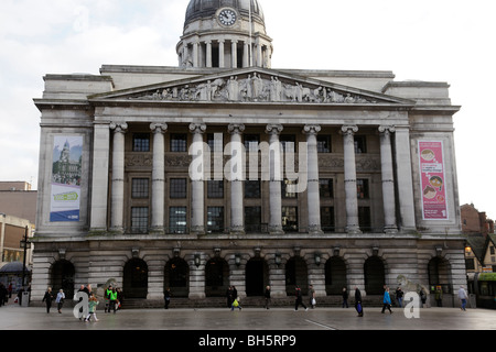 La facciata della casa Consiglio Old Market Square Nottingham Regno Unito Foto Stock