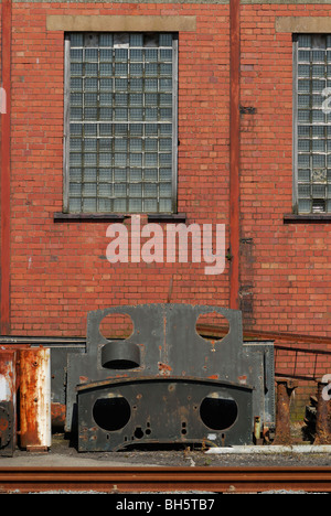 I rottami di treni, Aberystwyth, Galles. Foto Stock