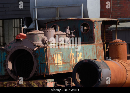 I rottami di treni, Aberystwyth, Galles. Foto Stock