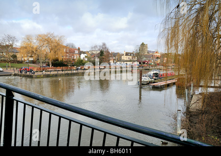 Il fiume Tamigi a Twickenham,West London Foto Stock