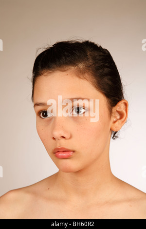 Ritratto di ragazza adolescente - beauty shot Foto Stock