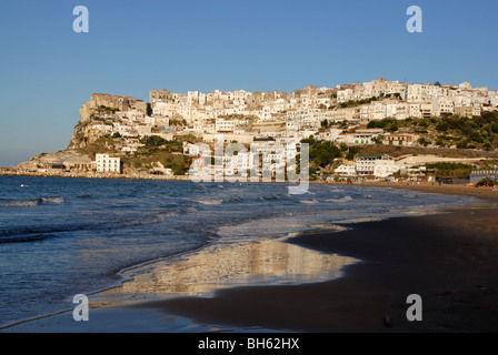 Città, Peschici Gargano,Puglia, Italia Foto Stock