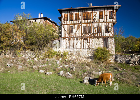 Dettagli architettonici da case di Safranbolu Turchia Foto Stock