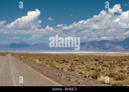 Salinas Grande, San Antonio de los Cobres, Provincia di Salta, Route 40, Argentina Foto Stock