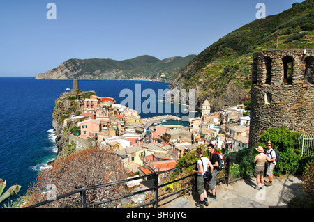 Vernazza Cinque Terre 5 Terre Italia Italia Foto Stock