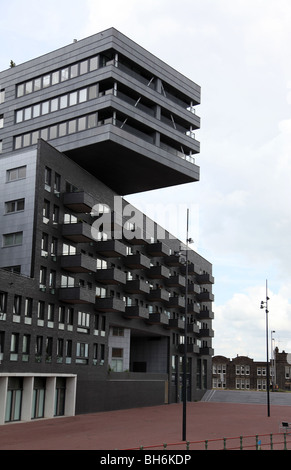 Nuovi edifici di appartamenti in Westerdok Amsterdam Foto Stock