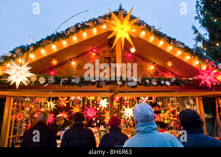 Barocco del mercato di Natale, luogo di mercato, Ludwigsburg, Baden Wuerttemberg, Germania Foto Stock
