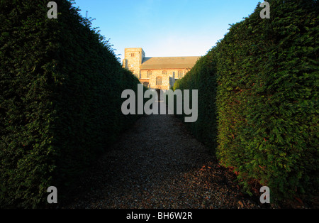 Chiesa di tutti i santi a Thornham sulla Costa North Norfolk. Foto Stock