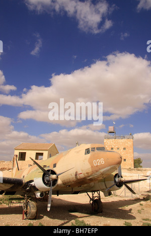 Israele Negev, Mitzpe Revivim, l'originale avamposto del Kibbutz Revivim è stato istituito nel 1943 Foto Stock