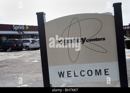 A Regency centri shopping center nella periferia del Maryland. Foto Stock