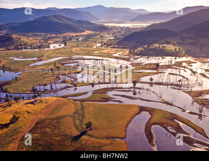 Intrecciato i canali del fiume, lago di Hume, Australia Foto Stock