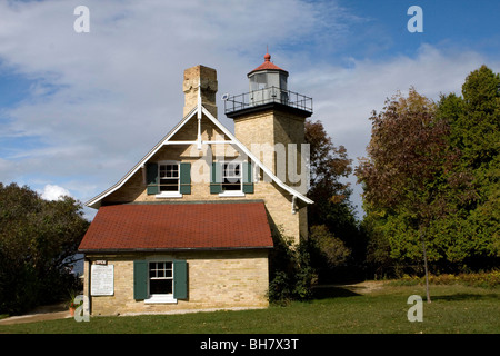 Eagle Bluff faro, Door County, Wisconsin, USA, America del Nord Foto Stock