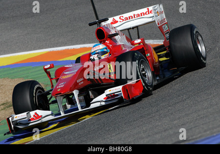 Fernando Alonso - Ferrari racing team di F1 Foto Stock