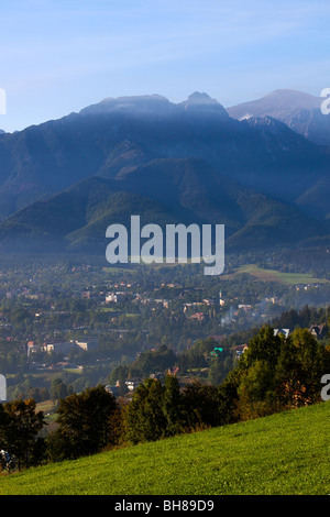 Giewont vertice, montagne Tatra, Polonia Foto Stock