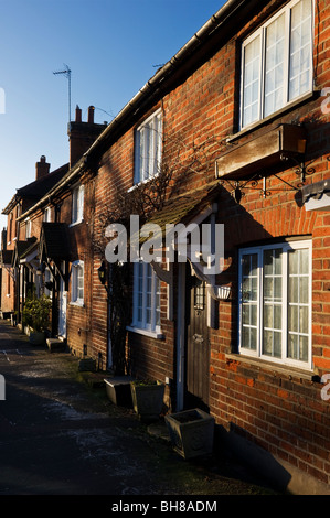 Periodo terrazzati cottages in città vecchia Beaconsfield Buckinghamshire REGNO UNITO Foto Stock