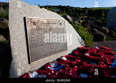 Monumento agli uomini che perirono nel 2nd 'operazione Tiger', Torcross, Devon, Inghilterra, Regno Unito Foto Stock