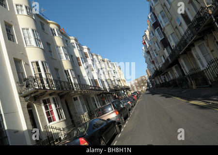 Stile Regency townhouses in Brighton Foto Stock