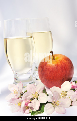 Il sidro di mele e di apple - still-life Foto Stock