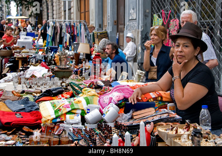 Buenos Aires Argentina San Telmo Town City Street Il Mercato delle Pulci Foto Stock