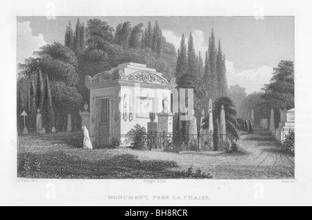 Monumento Pere la Chaise Foto Stock