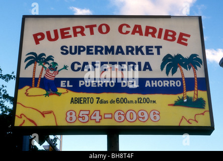 Puerto caribe, supermercato caff, supermercato, caffetteria, Little Havana City, Miami, Florida, Stati Uniti, America del nord Foto Stock