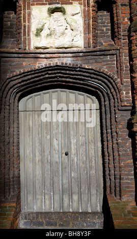 Wolsey's Gate, tutto ciò che resta di un collegio fondata dal Cardinale Thomas Wolsey, Ipswich Suffolk, Inghilterra Foto Stock