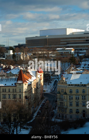 Antichi e moderni edifici Foto Stock