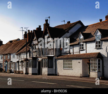 High street a Henley in Arden village warwickshire England Regno Unito Foto Stock
