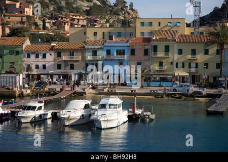 Porto di Porto, l'Isola del Giglio, Mare Mediterraneo, Italia Foto Stock