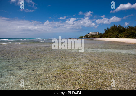 L'Hotel Hilton nella periferia di Bridgetown sull'isola caraibica di Barbados Foto Stock