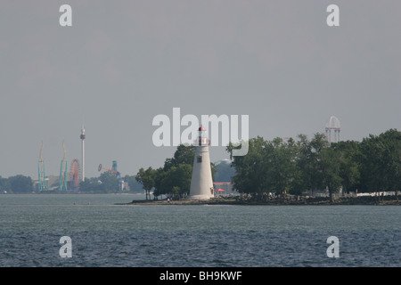 Marblehead lighthouse Cedar Point Lago Erie ohio Foto Stock