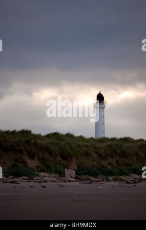 Covesea faro in Lossiemouth Foto Stock