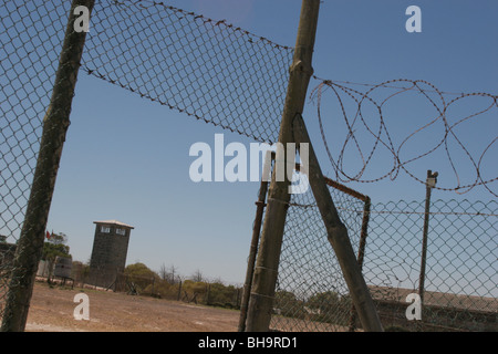 Robben Island prigione, dove Nelson Mandela fu incarcerato, Robben Island, Sud Africa. Foto Stock