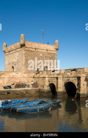 Skala du Port, Essaouira, Marocco. Foto Stock