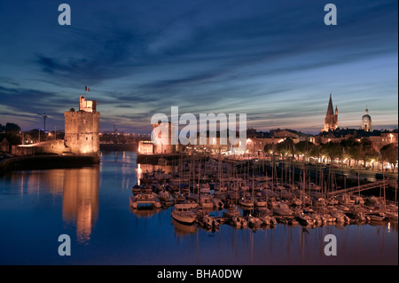 Il vecchio porto di La Rochelle, Charante Maritime, Francia Foto Stock