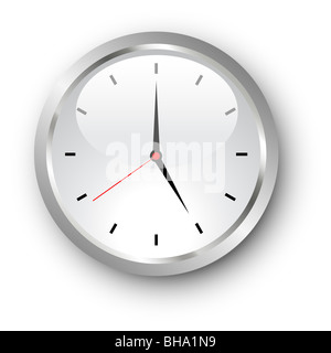 Illustrazione di un clockface standard Foto Stock